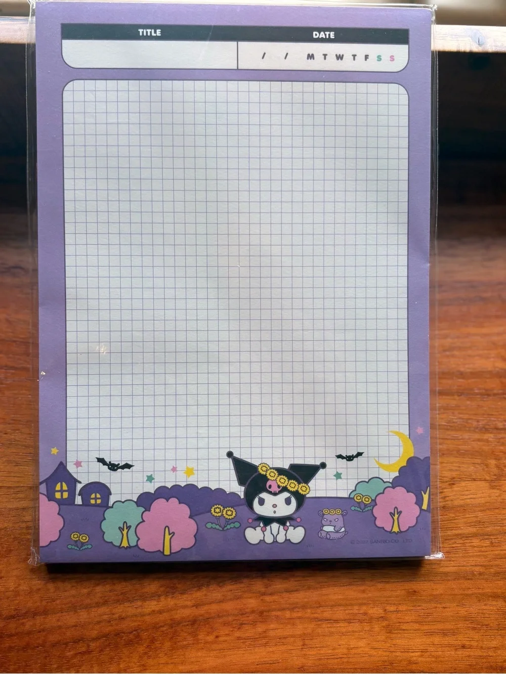 Kuromi notepad for organization